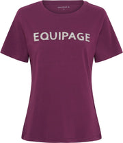 EQUIPAGE TELINA T-shirt. Italian Plum