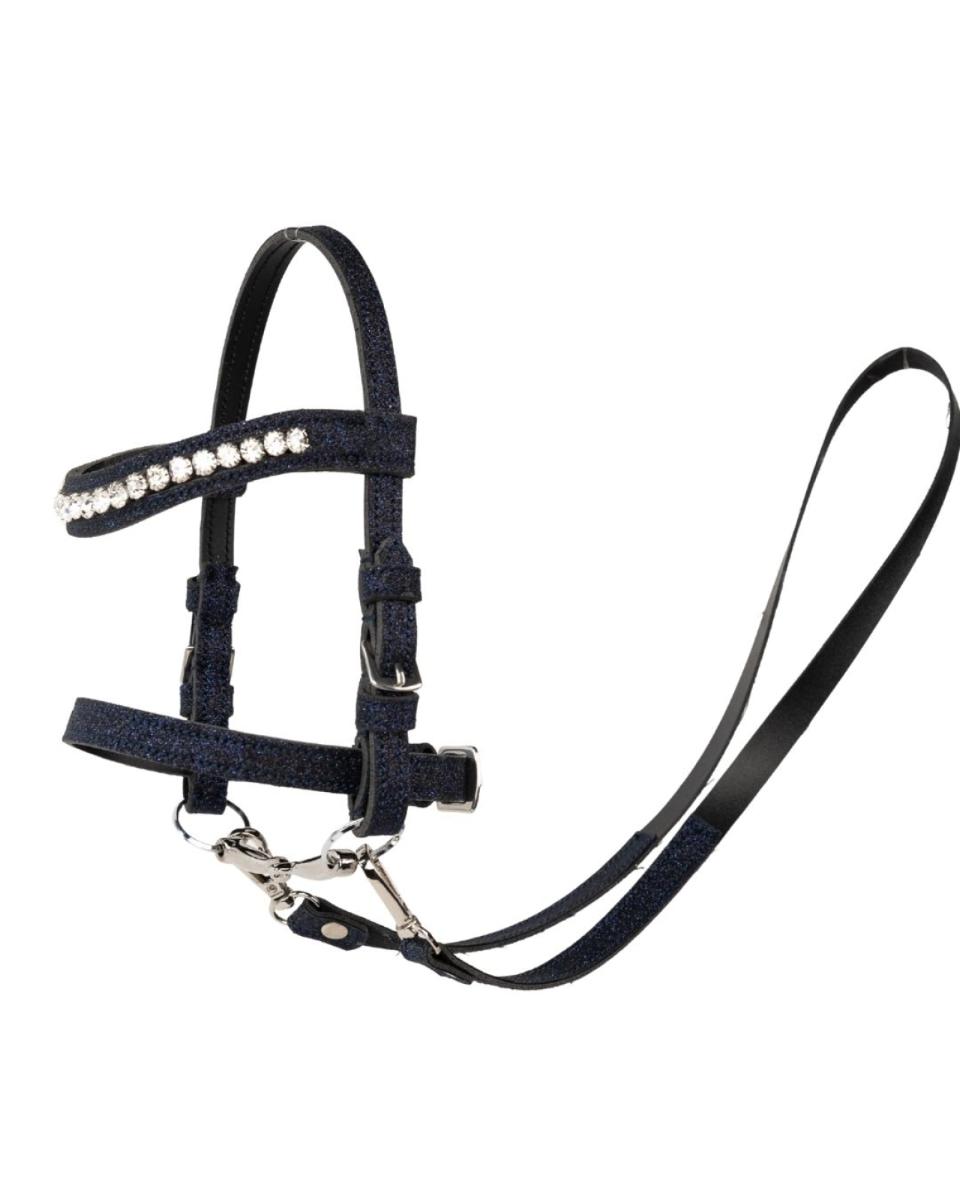 MY HOBBY HORSE Trense med bid, til kæphest. Navy Glitter