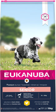 EUKANUBA Senior. Medium race. Kylling. 15kg