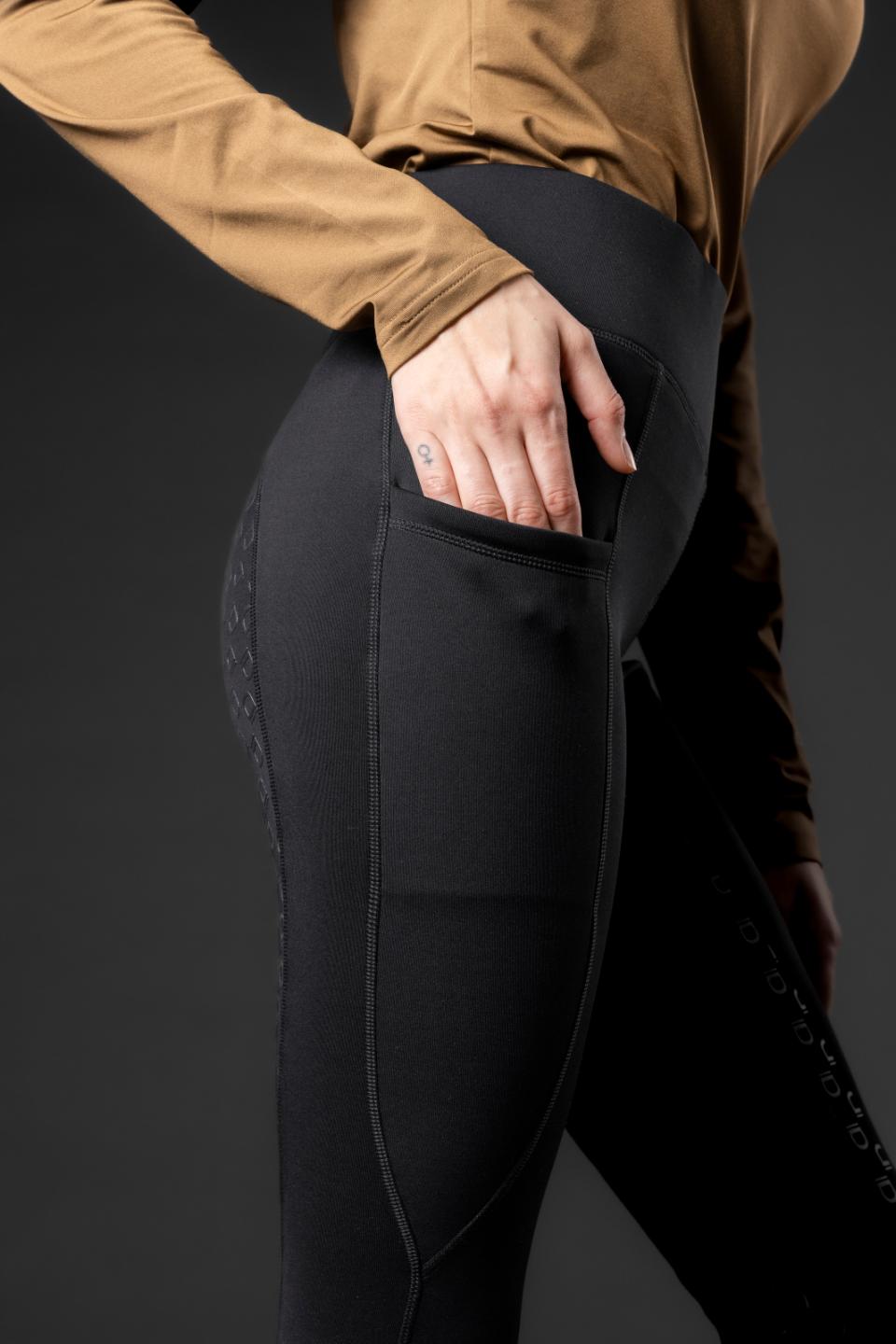 EQUIPAGE SAFINA Vinterridetights. Sort