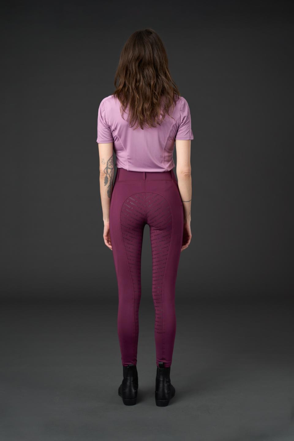 EQUIPAGE KENDRA Ridetights med full grip. Italian Plum