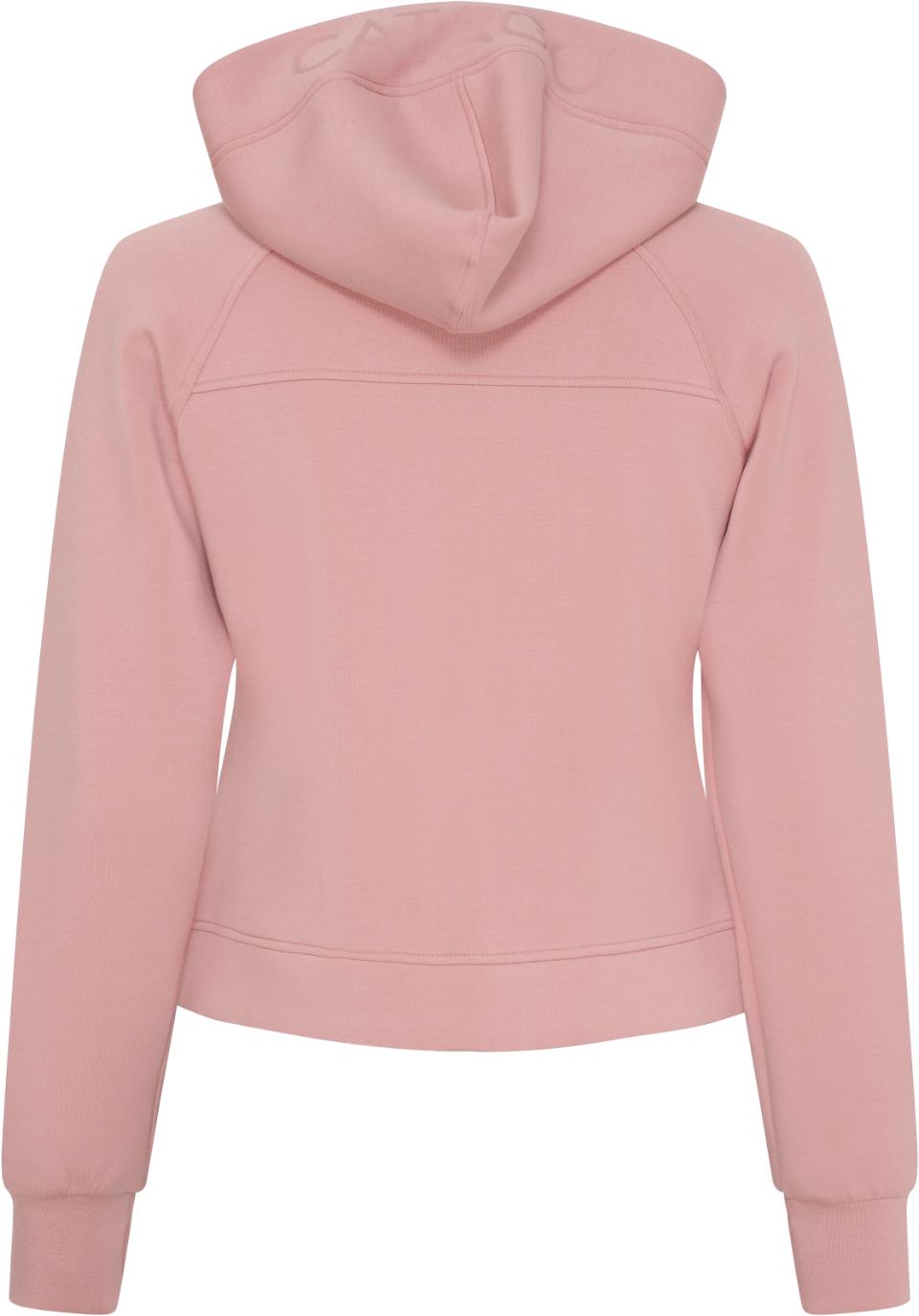 CATAGO AMARA Hoodie med lynlås. Burnished Lilac