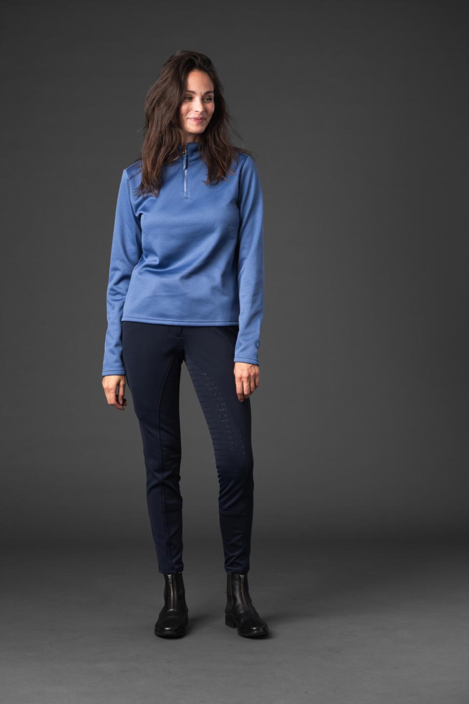 EQUIPAGE SCARLET Langærmet ridetrøje. Dutch Blue