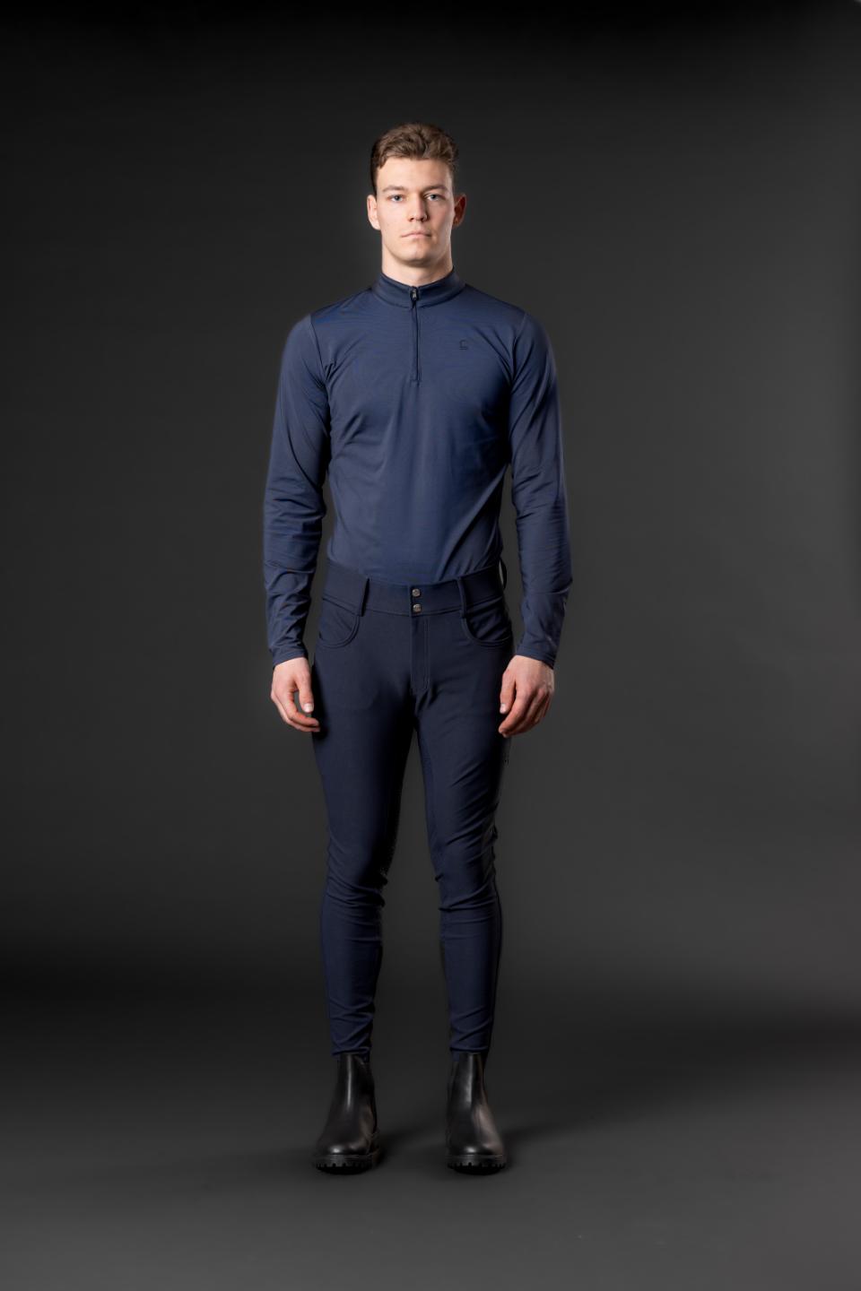 EQUIPAGE MEN STEVE Half-zip langærmet ridetrøje