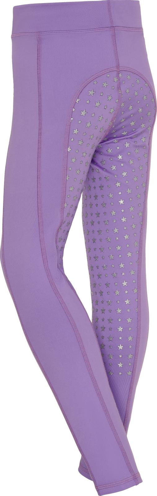 EQUIPAGE MOLLY Glitter ridetights med fuld grip. Aster Purple