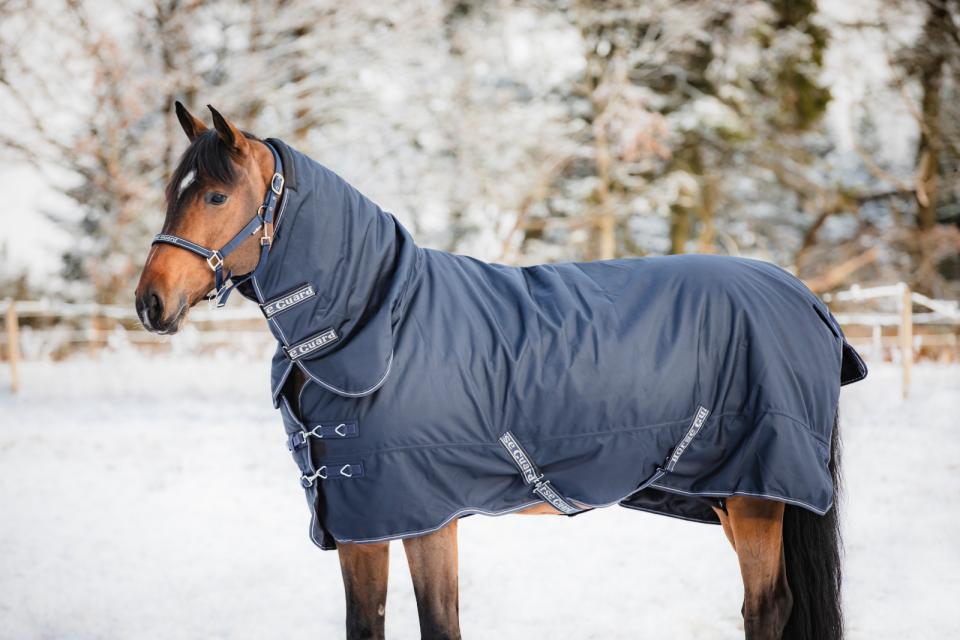 HORSEGUARD LYNN 400g. 1200D vinterdækken med fast hals. Navy