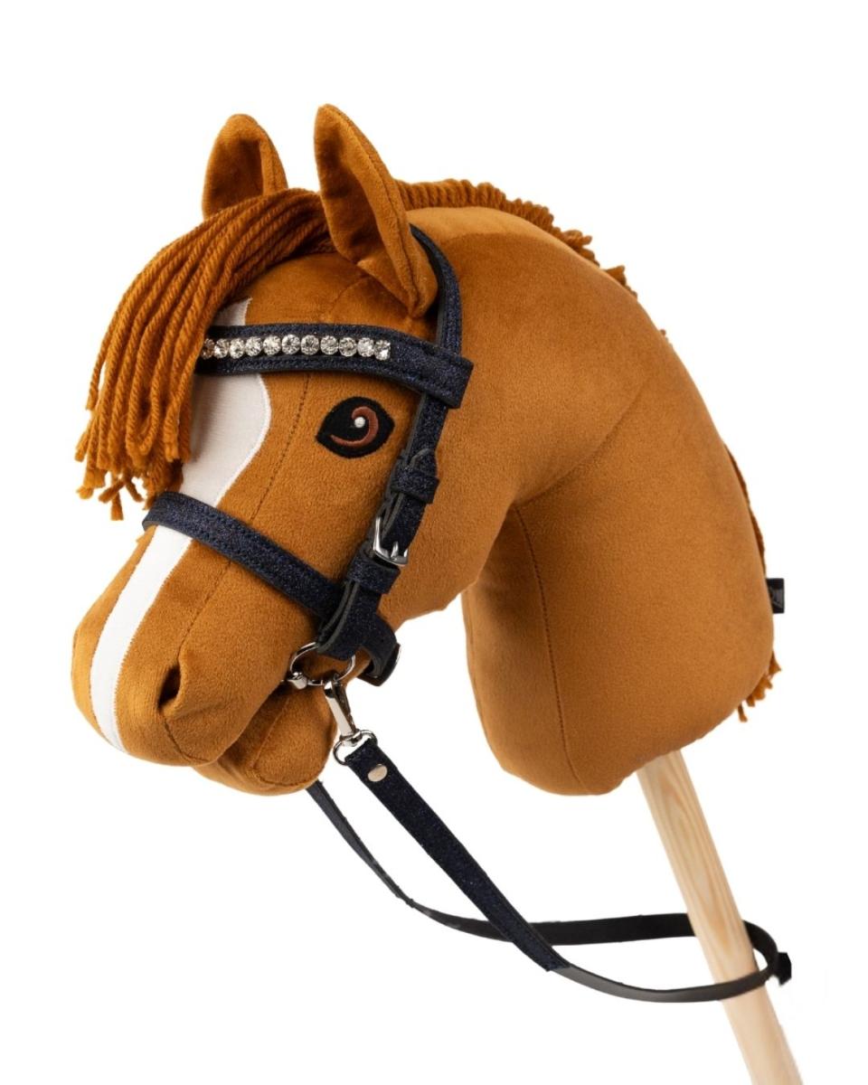 MY HOBBY HORSE Trense med bid, til kæphest. Navy Glitter