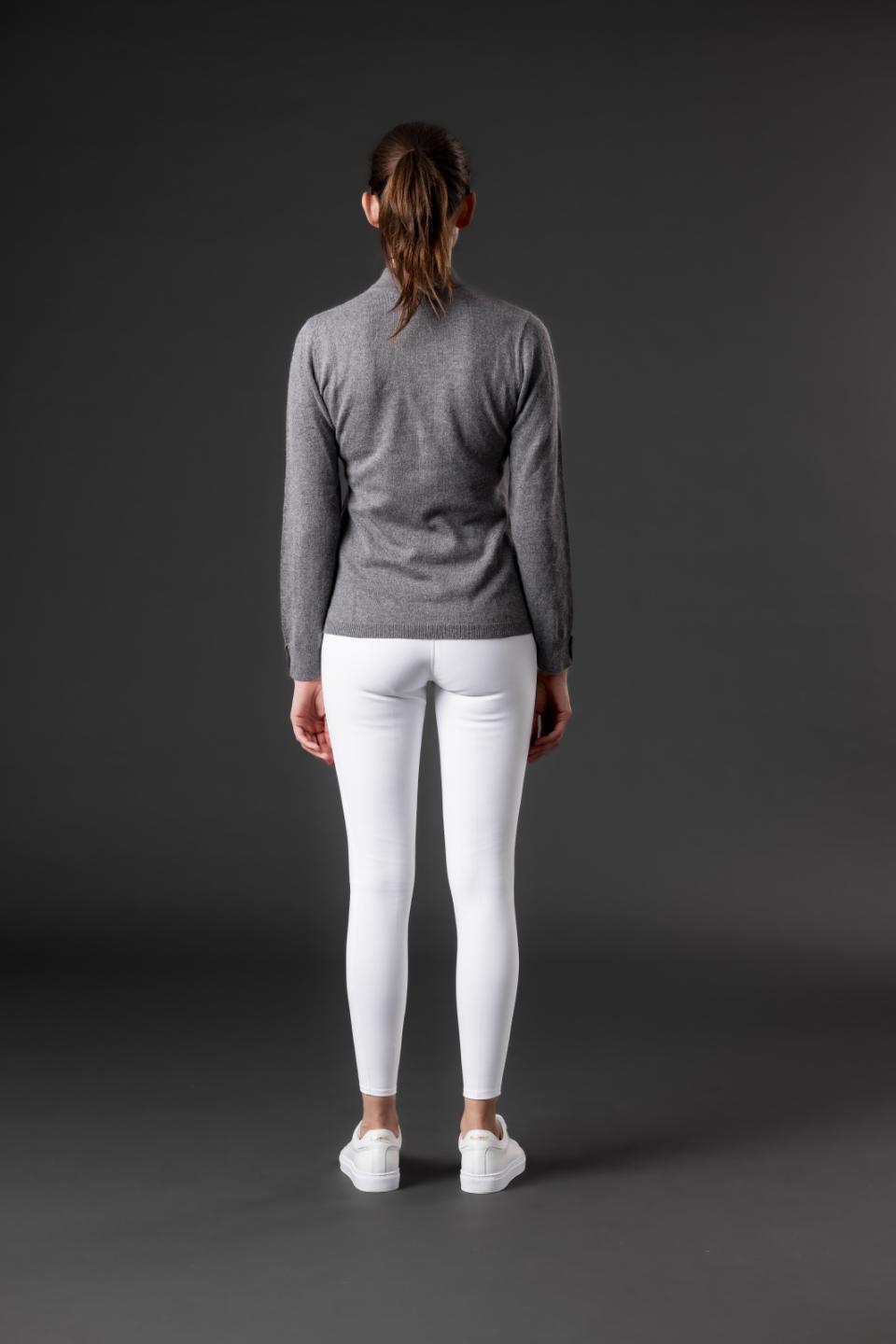 CATAGO AVA Mohair strik pullover. Grey Melange