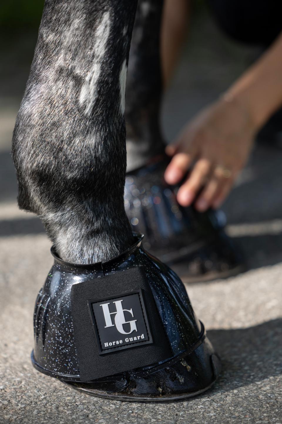HORSEGUARD TEXAS Glitter klokker. Sort