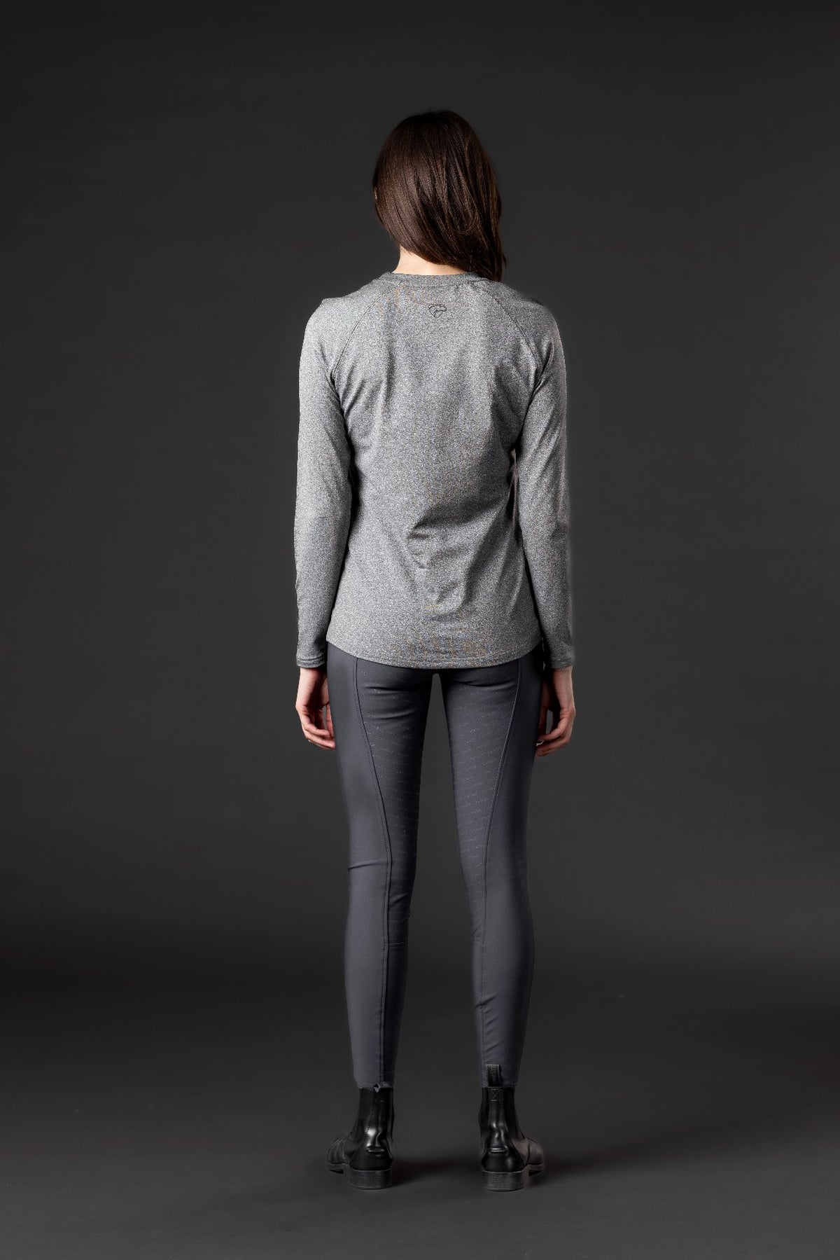 CATAGO AUDREY Langærmet bluse. Grey Melange