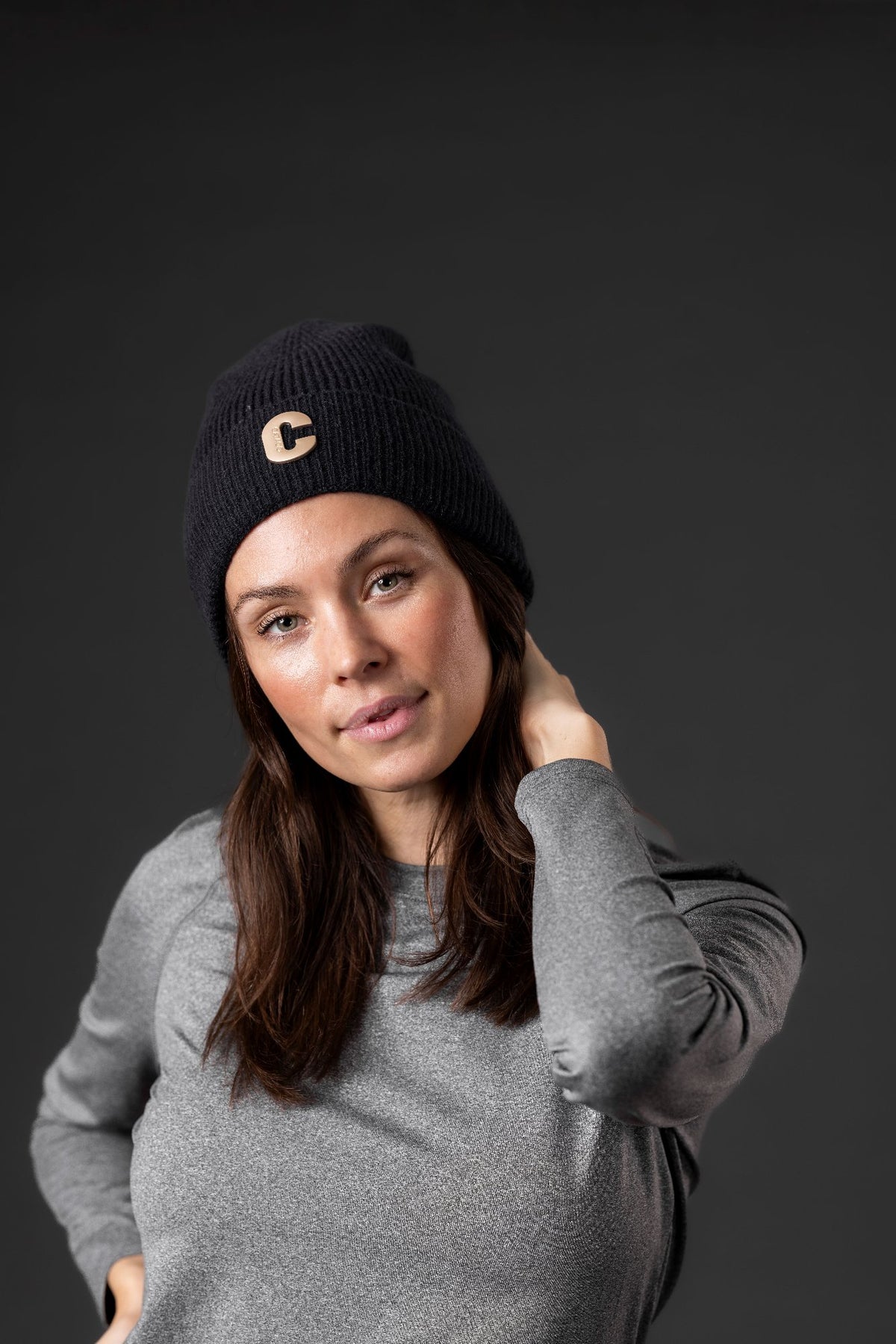 CATAGO AUDREY Langærmet bluse. Grey Melange