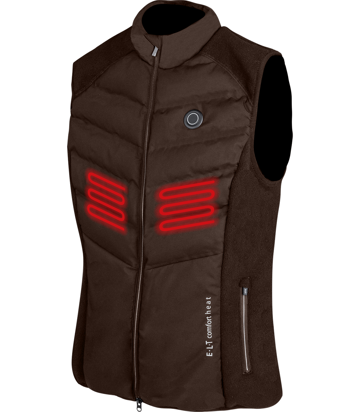 E.L.T Heated vest, comfort, espresso