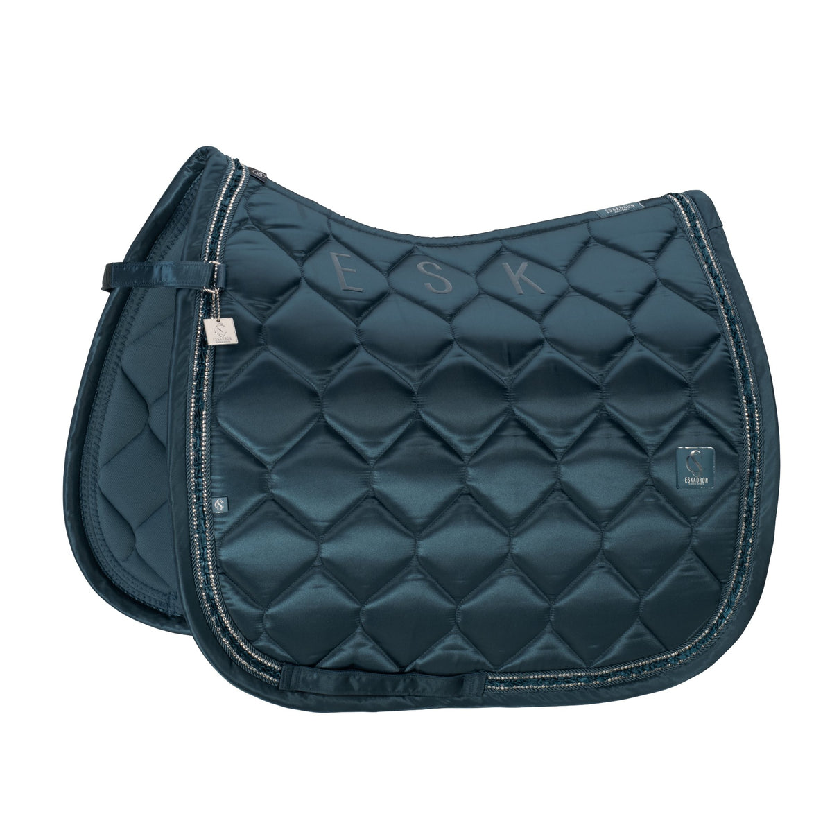 ESKADRON SATIN FRILLS Sadelunderlag. Ocean