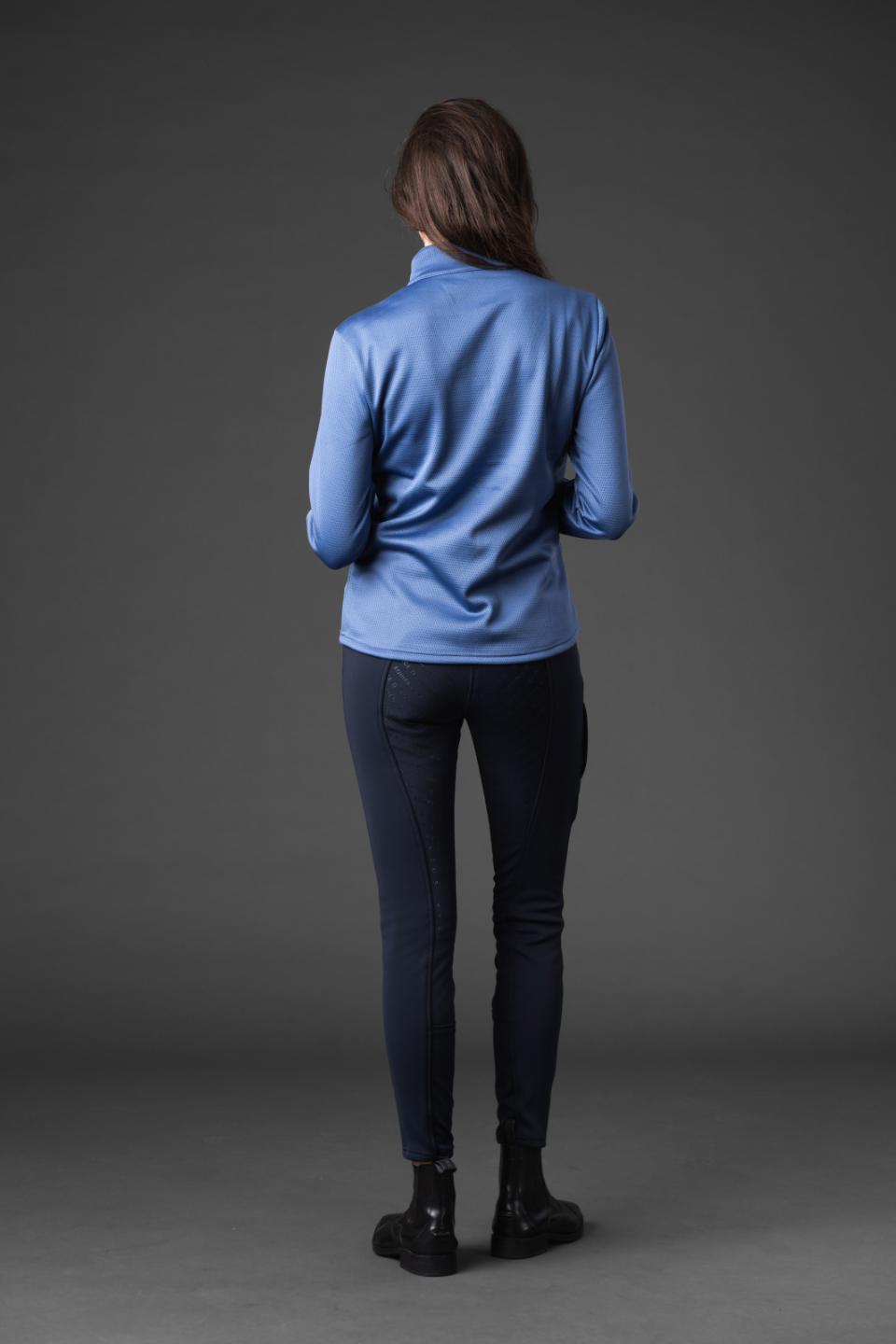 EQUIPAGE SCARLET Langærmet ridetrøje. Dutch Blue