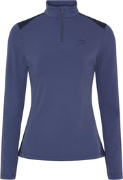 CATAGO VIVIAN Pullover med halv lynlås. Crown Blue
