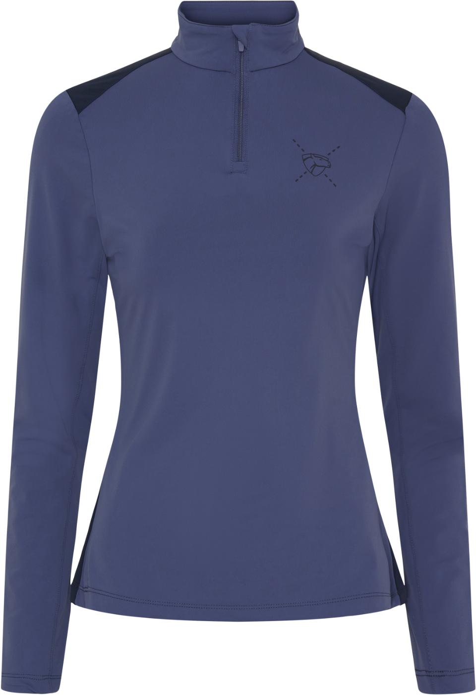 CATAGO VIVIAN Pullover med halv lynlås. Crown Blue
