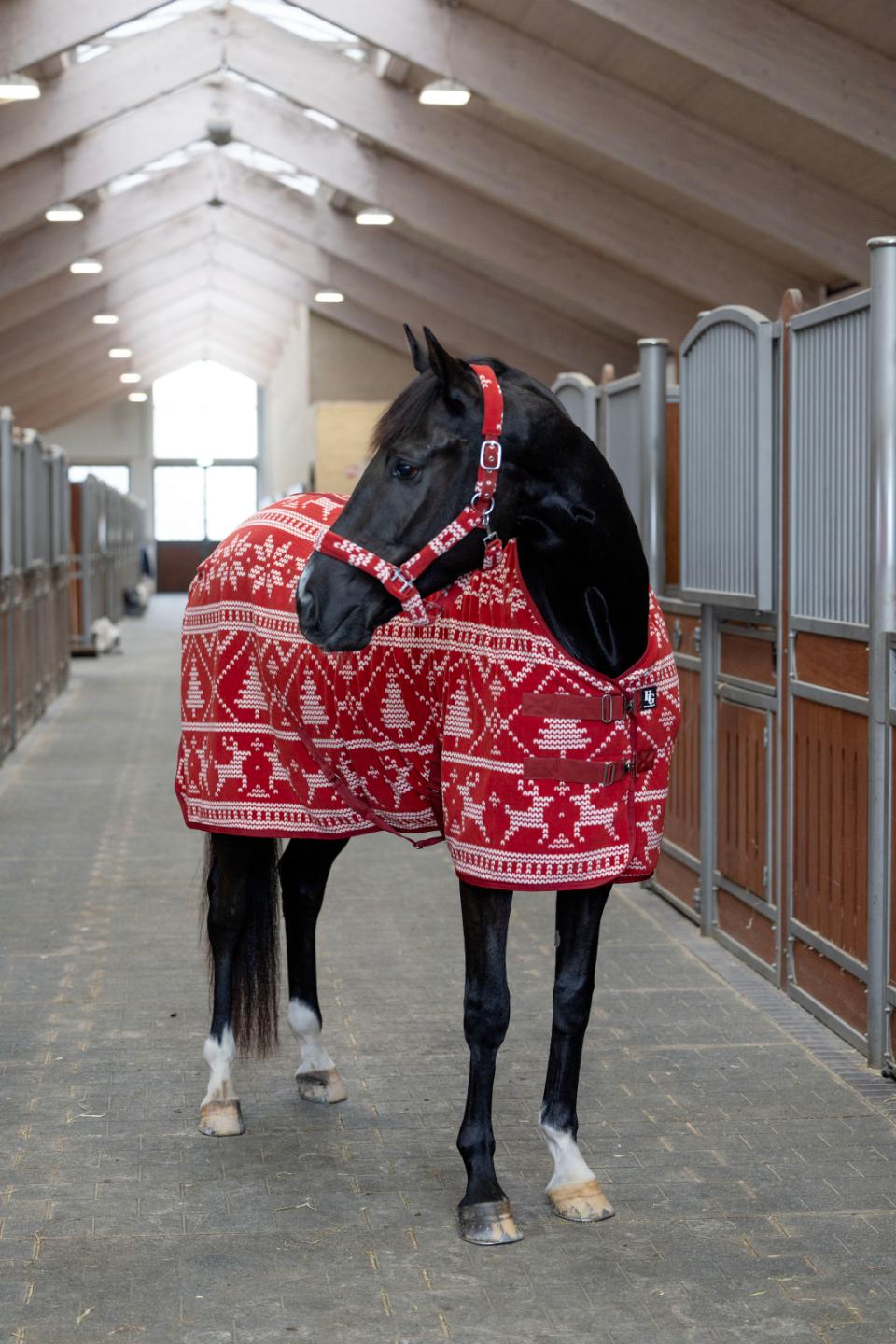 HORSEGUARD Juletæppe i fleece