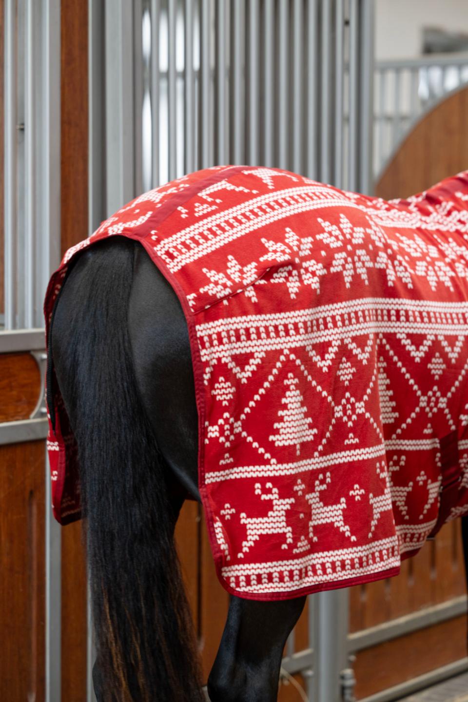 HORSEGUARD Juletæppe i fleece