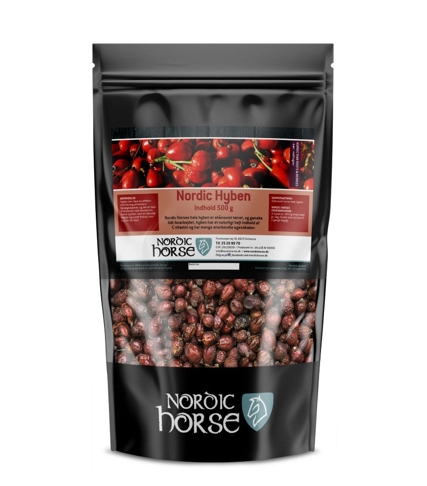 NORDIC HORSE Hyben. Hele og tørrede. 500g