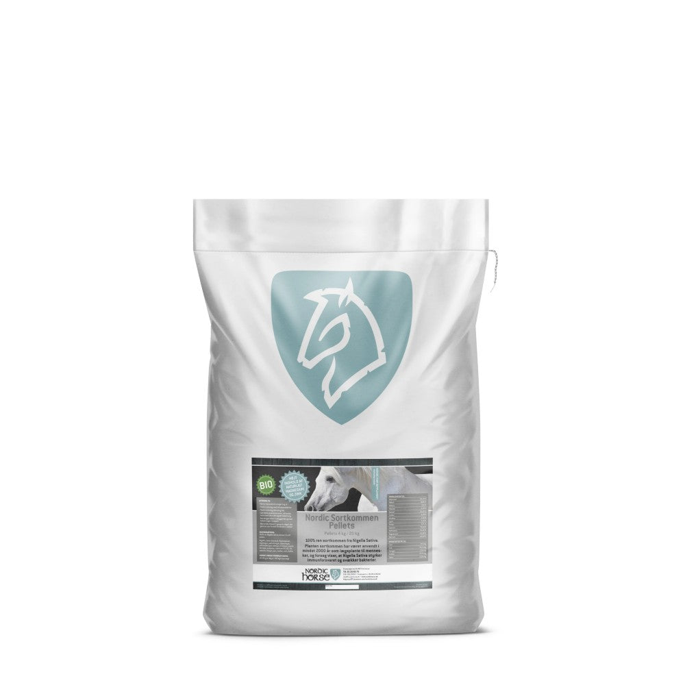 NORDIC HORSE Sortkommen pellets. 4kg